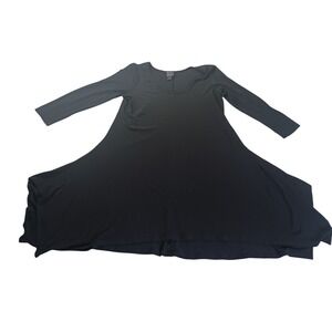 Ciara Sun Woo A-Line Dress XS Made in USA Above Knee Black Mini Minimalist